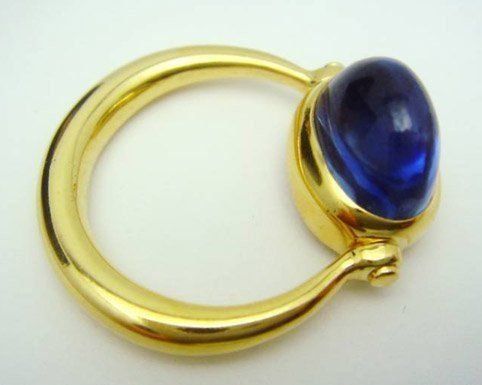 Bulgari Sapphire Cabochon Ring
